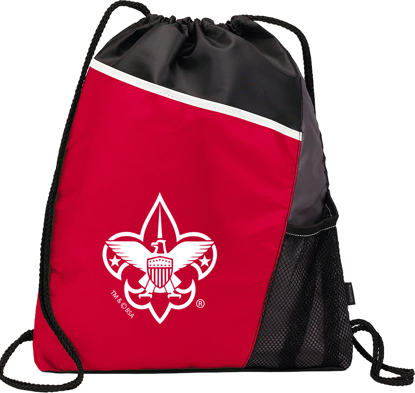 Picture of Cinch Backpack with BSA® Branding - Red